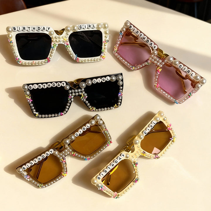 Playful Birthday-Themed Statement Sunglasses Stornfield