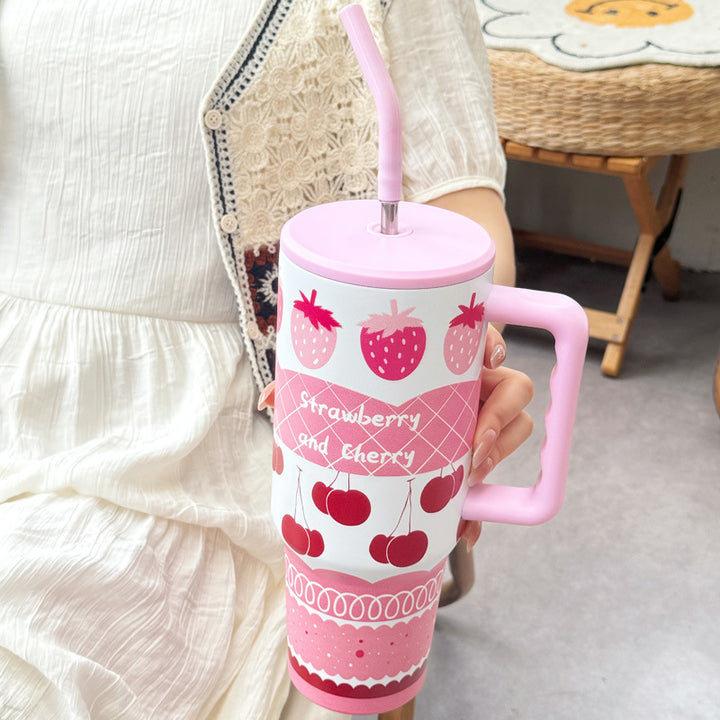 Women's thermos cup with cheerful vegetable design Stornfield