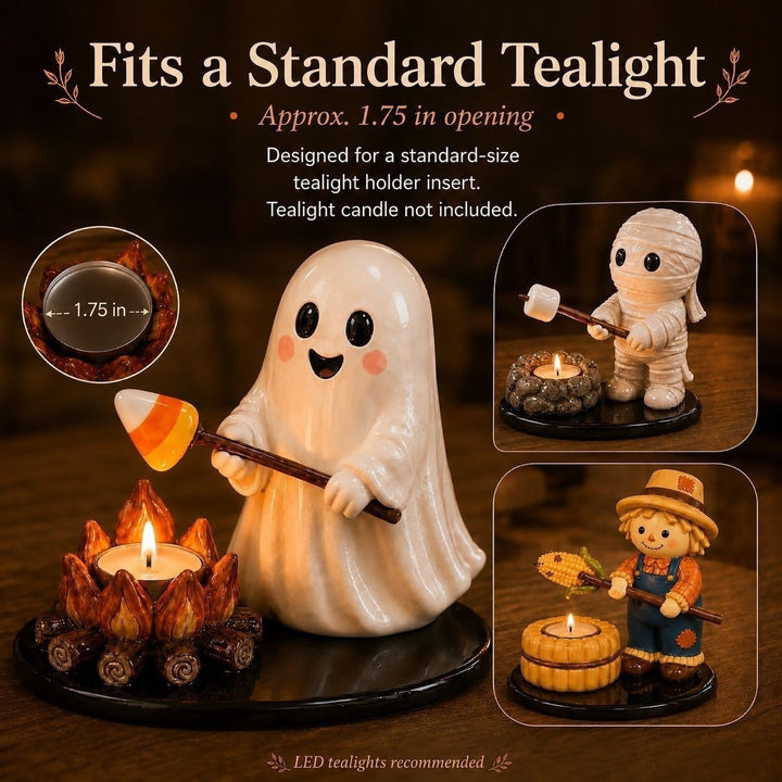 Decorative mummy figure with candle holder Stornfield