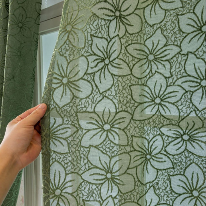 WoFloral Lace Curtain Stornfield