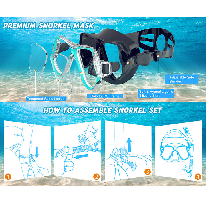 Premium Diving Mask with Soft Silicone Edge and Anti-Fog Technology Stornfield