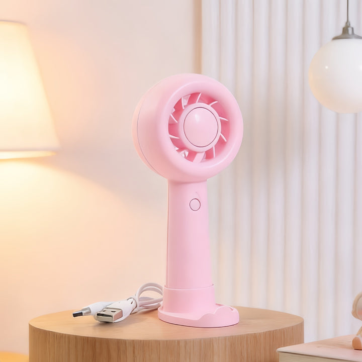 Ladies Portable Hand Fan with Ergonomic Design and USB Charging Function Stornfield