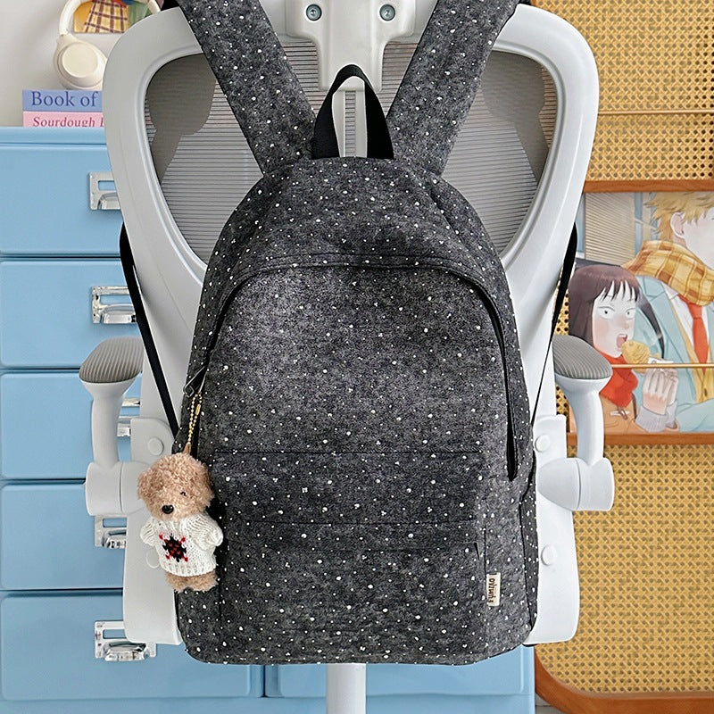 Casual Lightweight Backpack with Polka Dot Design Stornfield