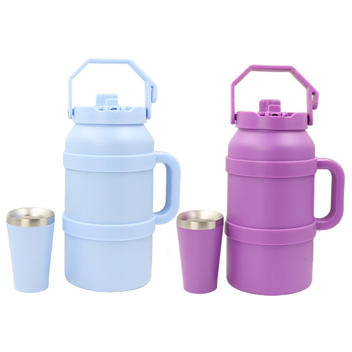Ladies Insulated Stainless Steel Drinking Bottle with Practical Handle and Double Wall Technology Stornfield