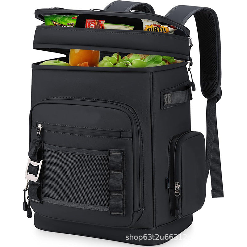 Insulated cooler backpack with multiple compartments and ergonomic carrying system Stornfield