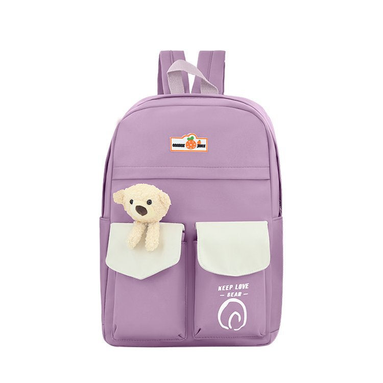 Cute Plush Bear-Themed School Backpack Stornfield