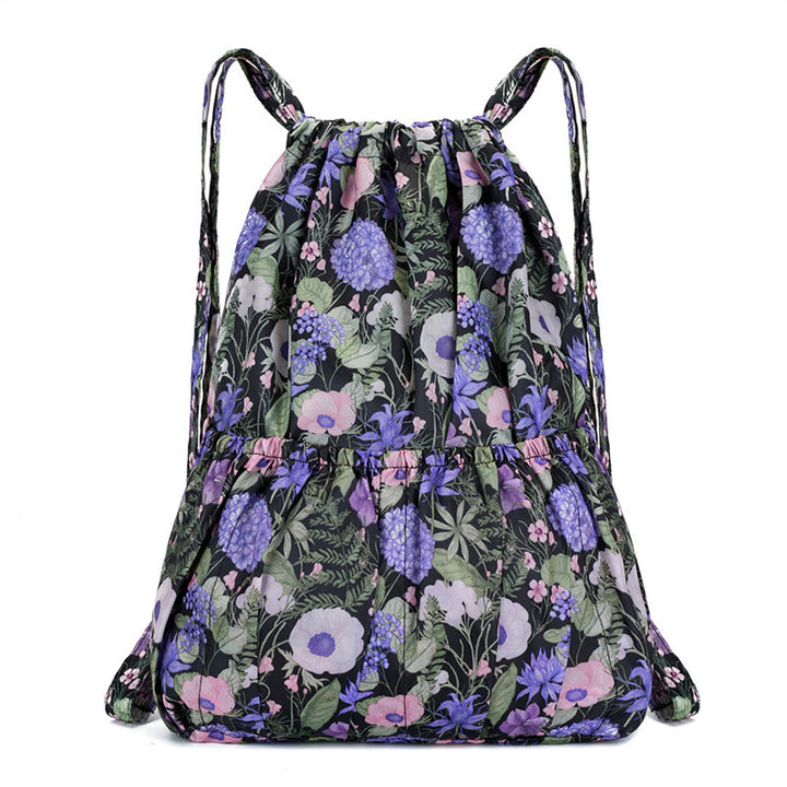 Floral Print Drawstring Backpack Stornfield