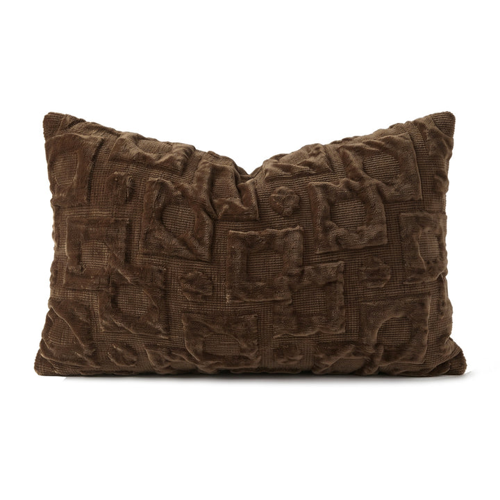 Luxurious velvet decorative pillow
