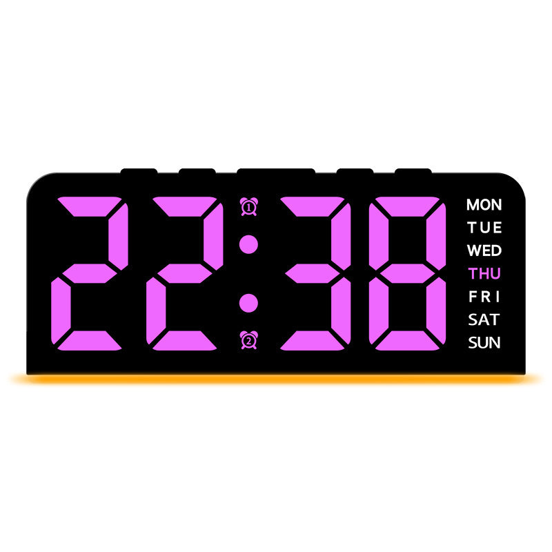 Digital LED alarm clock with color change Stornfield