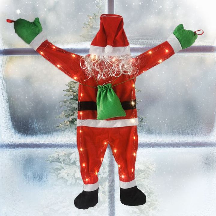 Decorative Santa Claus door decoration with lights