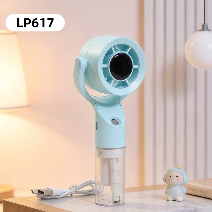Ladies portable spray fan with USB charging function and ergonomic design Stornfield