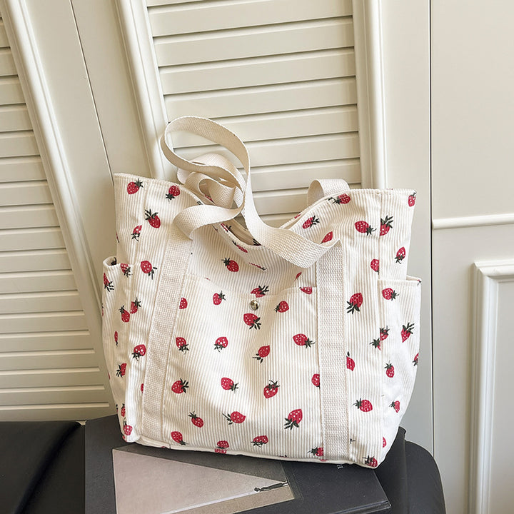 WoFloral Patterned Canvas Shopping Tote Bag Stornfield