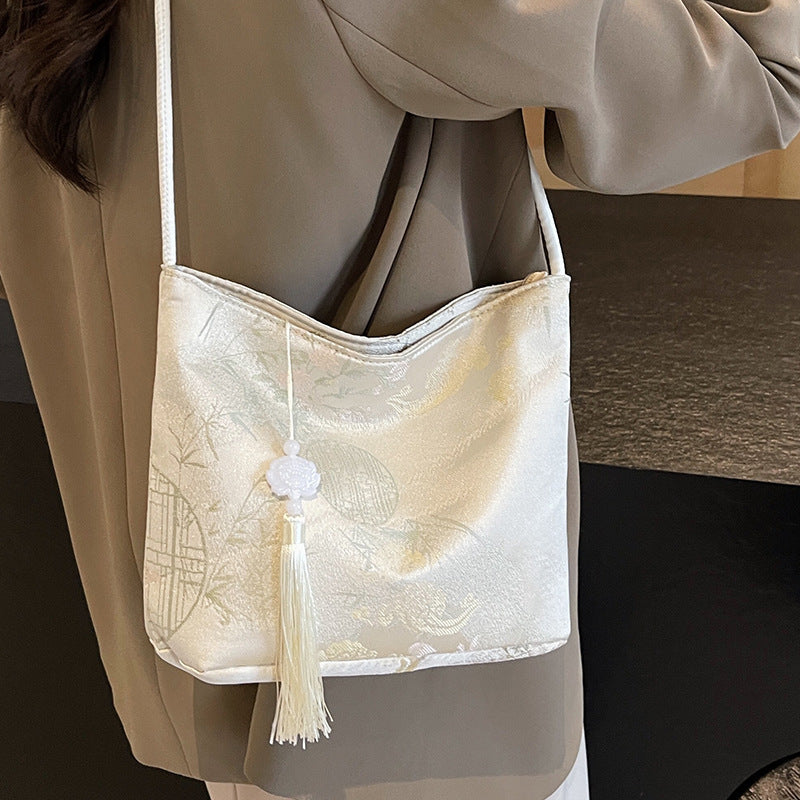 Elegant Satin Shoulder Bag