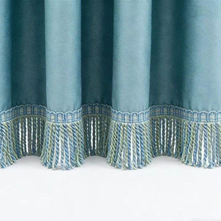 Noble curtain with fringe trim Stornfield