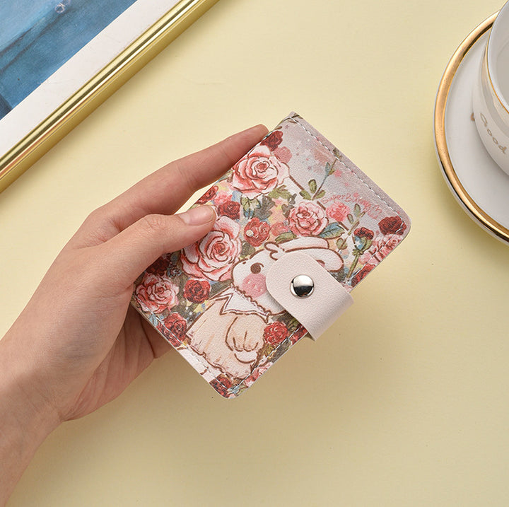 Floral Themed Cartoon Mini Wallet Stornfield