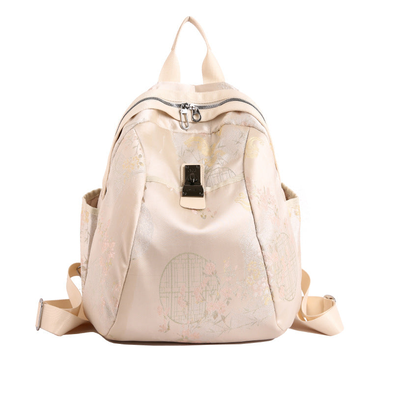 Elegant Floral Patterned Backpack Stornfield