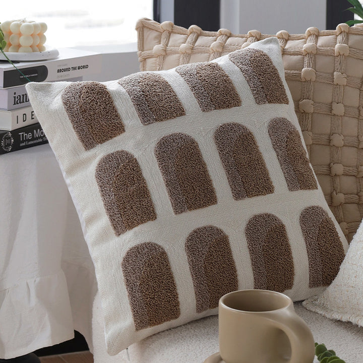 Structured decorative cushion