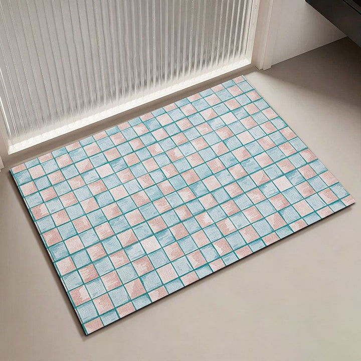 Mosaic Pattern Bath Mat Stornfield