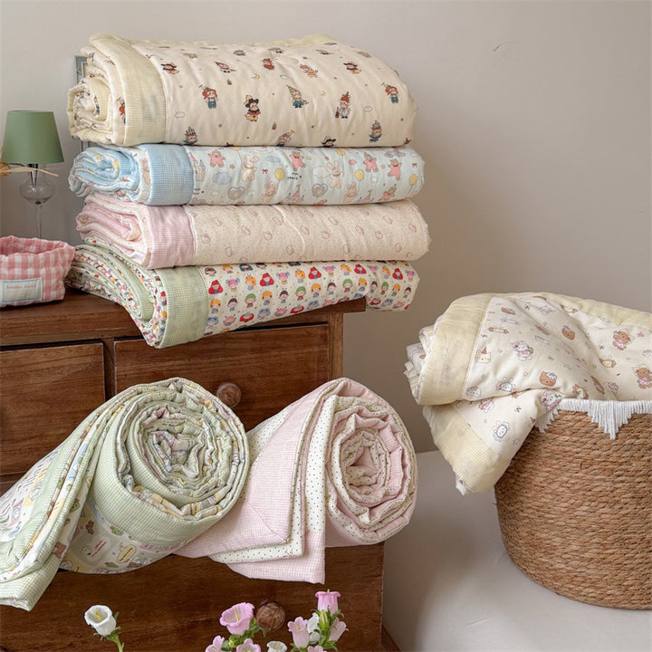 Women’s children's duvet with playful doll pattern Stornfield