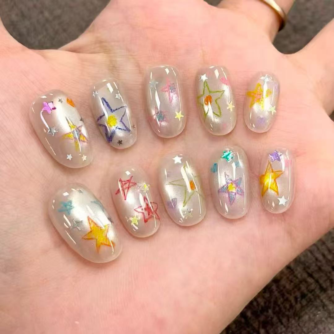 Artistic Press-On Nail Wraps Stornfield