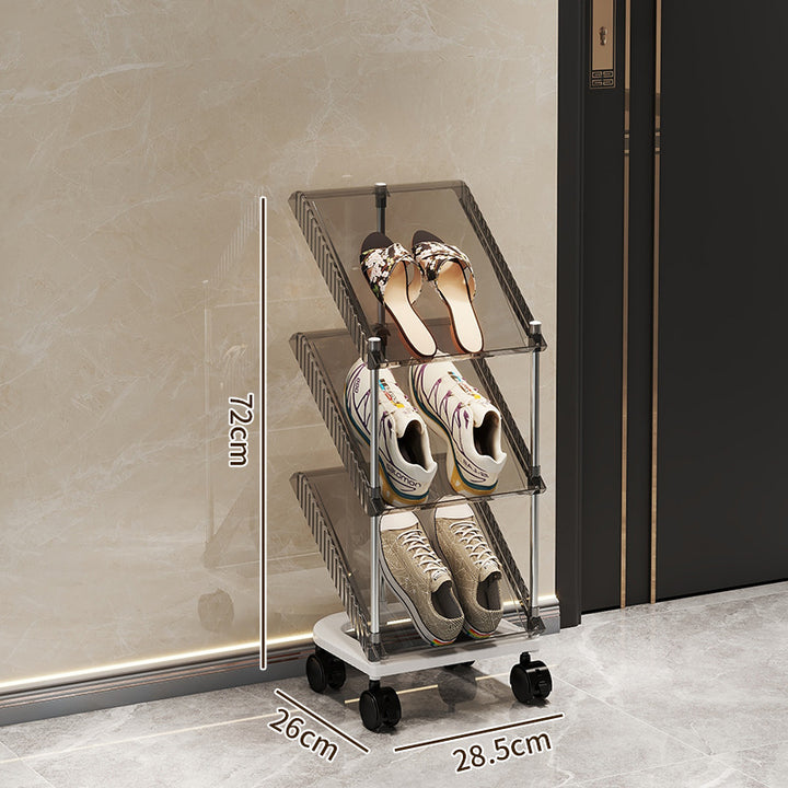 Shoe rack with transparent design Stornfield