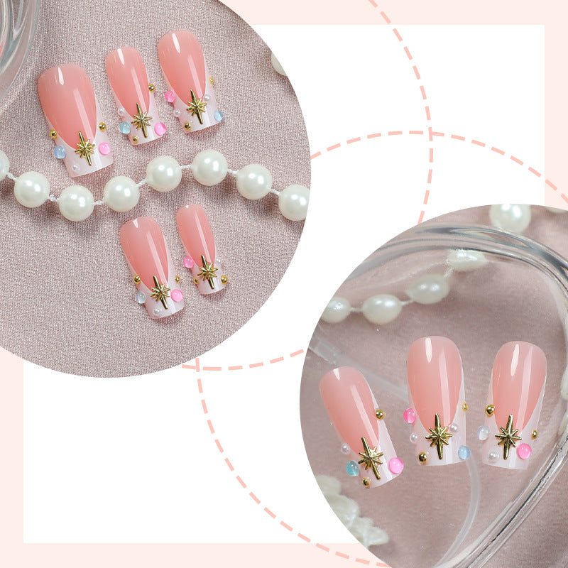 Decorative Press-On Nails with 3D Accents Stornfield