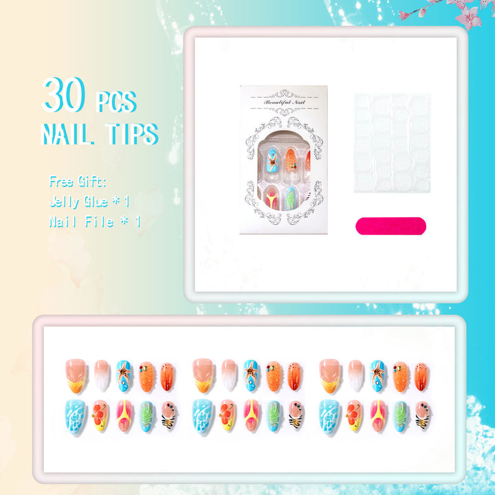 Creative Nail Art Press-On Set