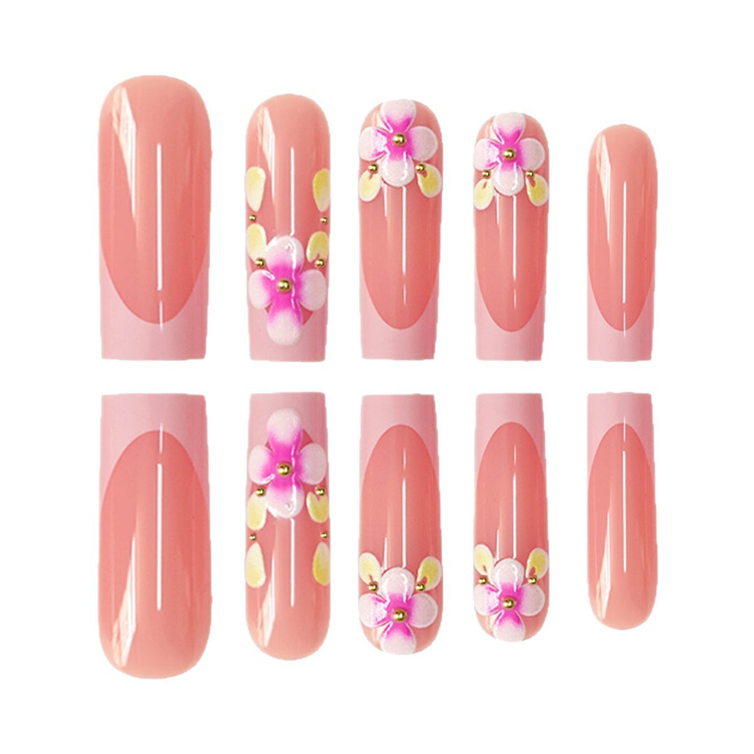 Floral Embellished Nail Art Extensions Stornfield