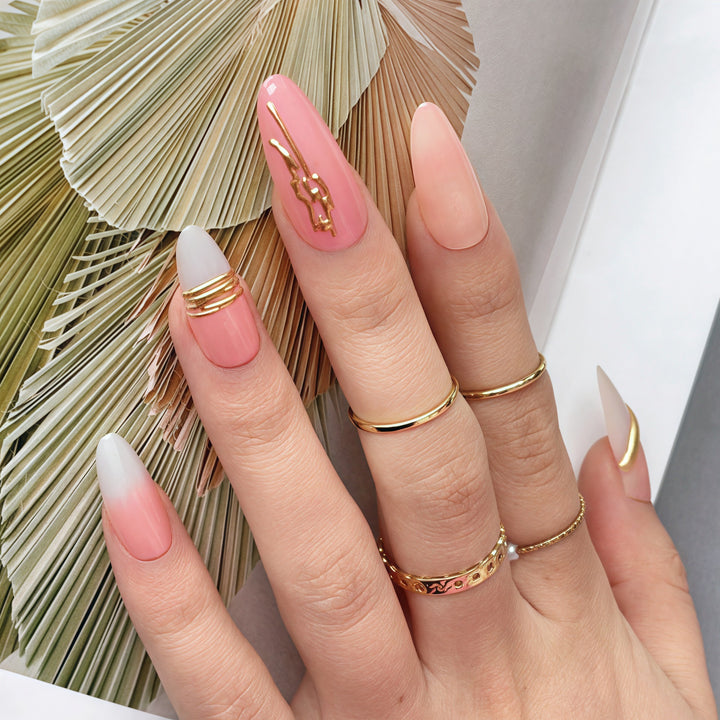 Elegant Gradient Press-On Nails Stornfield