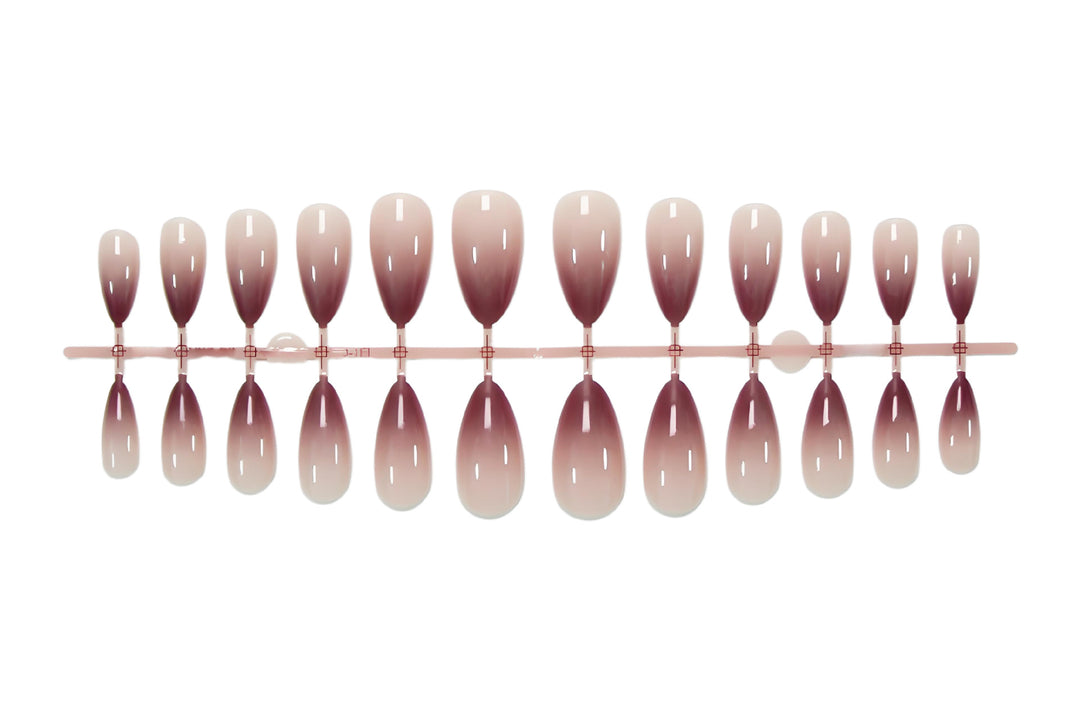 Acrylic nail set in stylish ombre design Stornfield