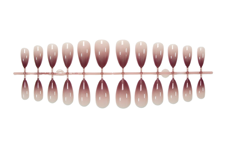 Acrylic nail set in stylish ombre design Stornfield
