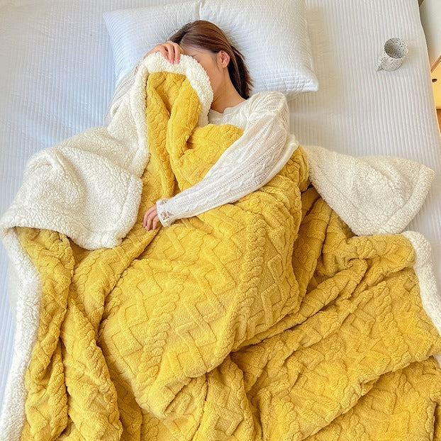 Luxurious Plush Sherpa Throw Blanket