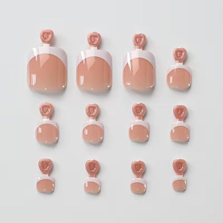 French Tip Toenail Press-On Set Stornfield