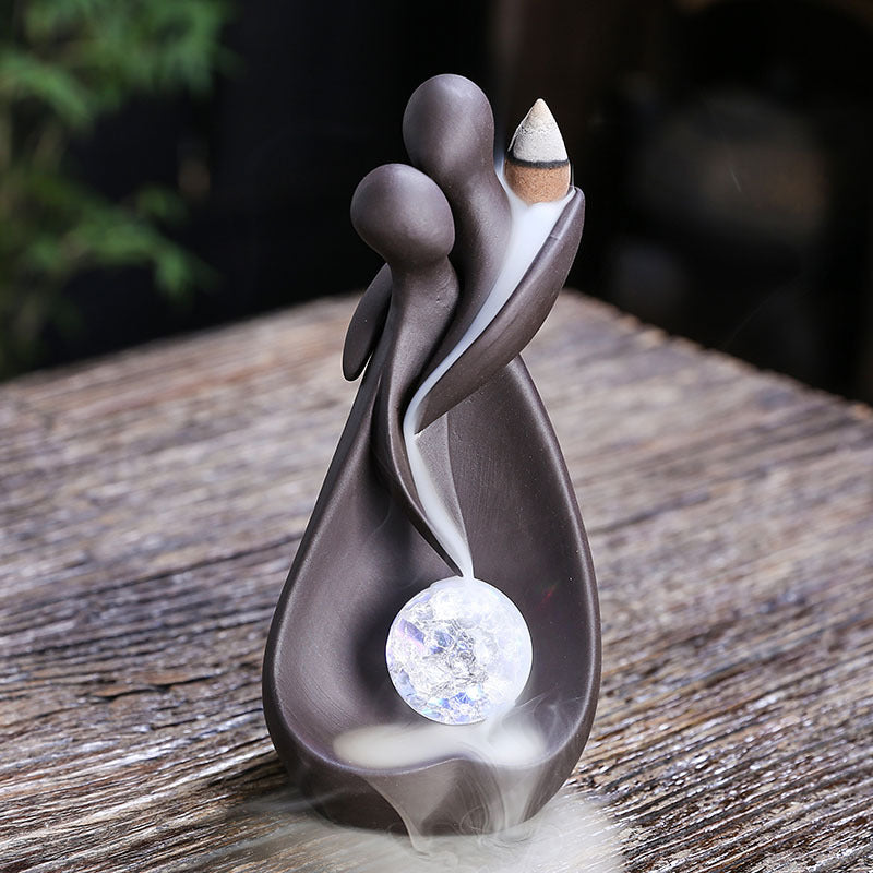 Artistic Couple-Themed Incense Holder