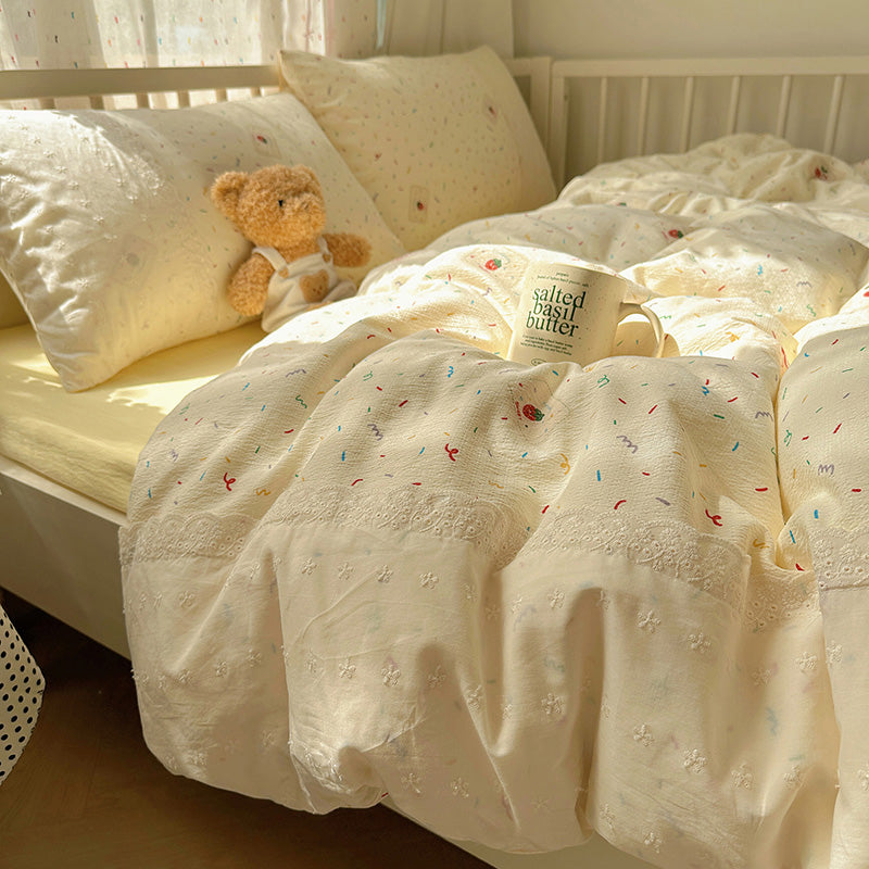 Lightweight Textured Duvet Cover Set
