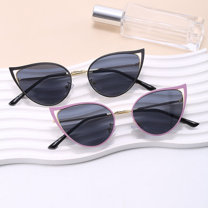 Women's Cat-Eye Sunglasses with Elegant Metal Frame and UV Protection Stornfield