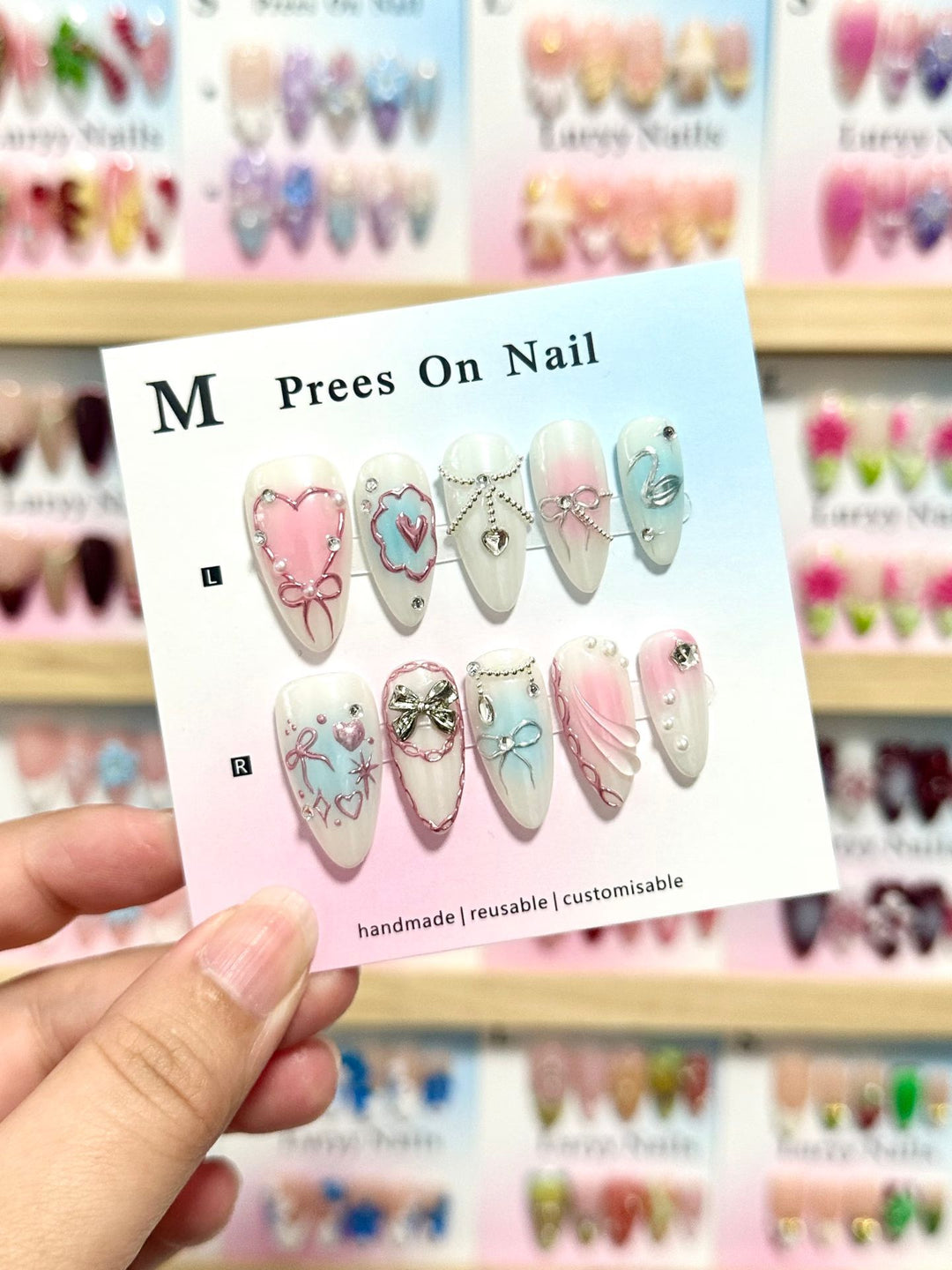 Artistic Reusable Press-On Nail Set