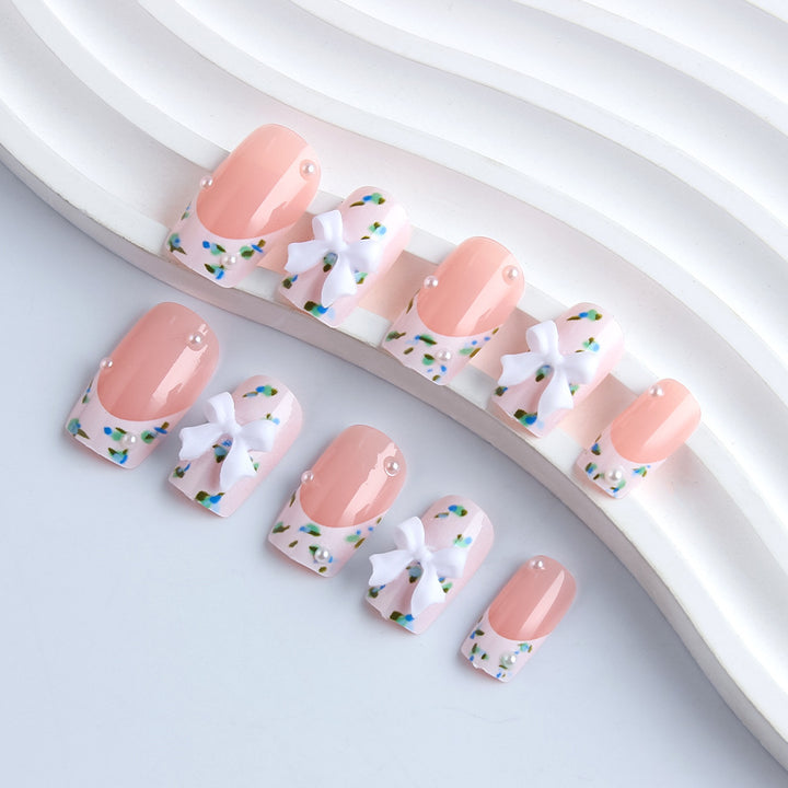 Floral Textured Press-On Nail Art Stornfield