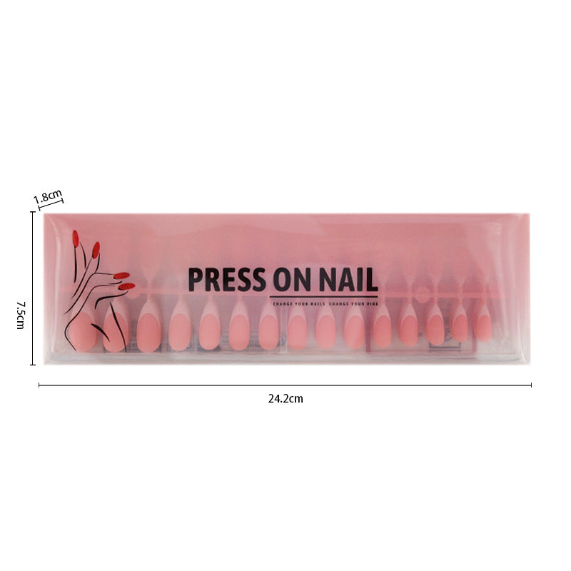 Artificial nails with elegant French cut Stornfield