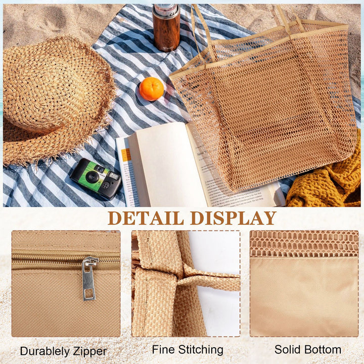 Spacious mesh beach bag Stornfield