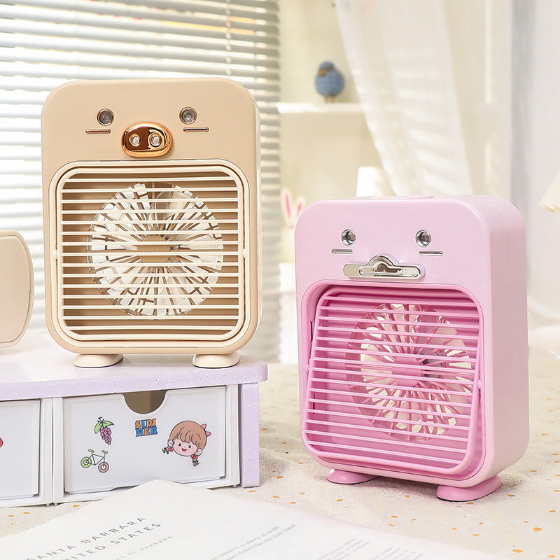 Ladies Funny Mini Table Fan with USB Connection and Flexible Tilt Stornfield