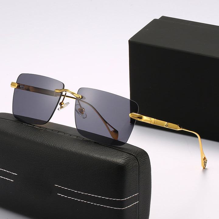 Women's fashionable square sunglasses with luxurious metal accents Stornfield