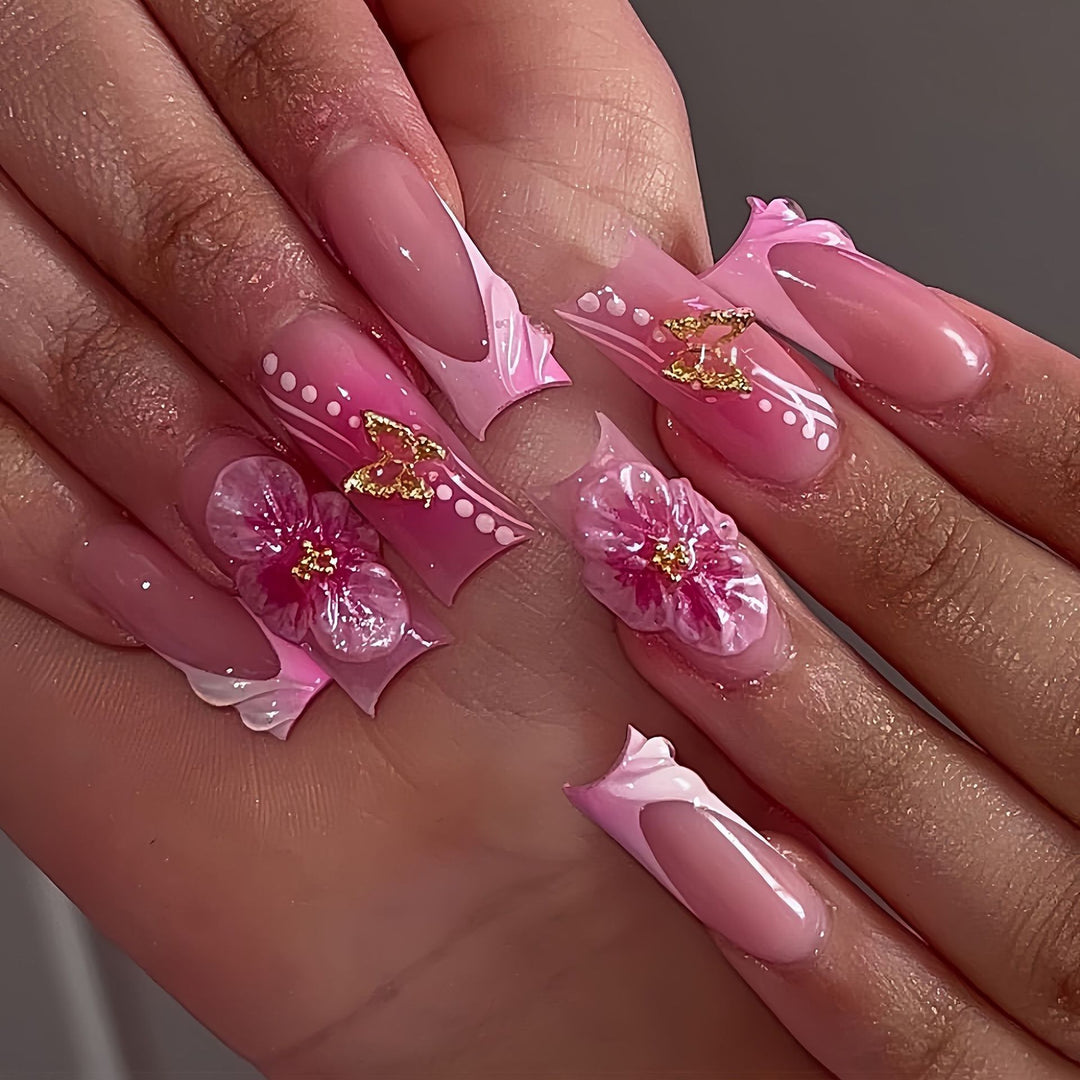 Decorative Press-On Nail Set Stornfield
