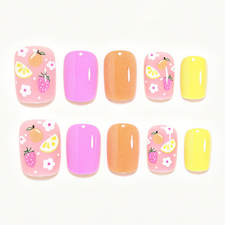 Fruit-Inspired Press-On Nail Art Set Stornfield