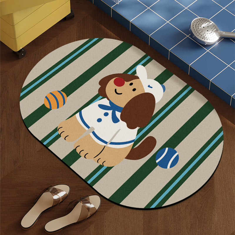 Playful Dog-Themed Area Rug