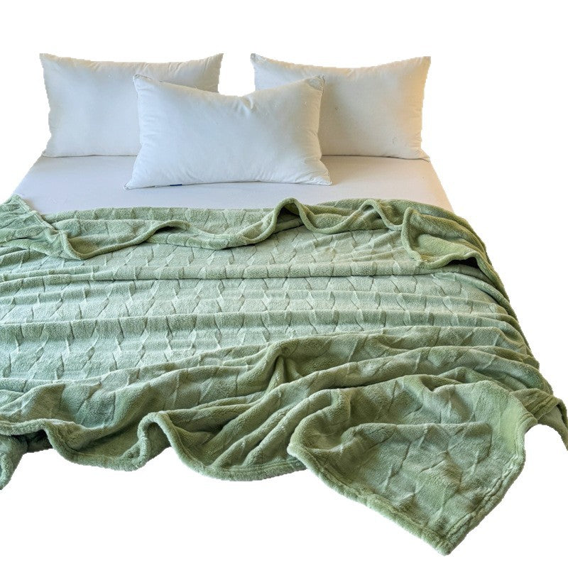 Cozy Textured Throw Blanket