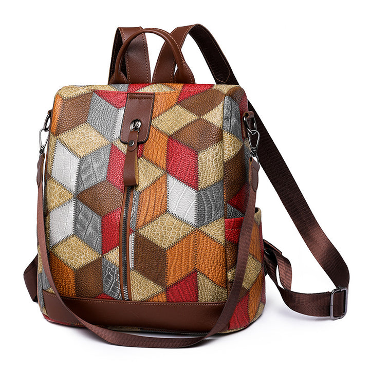 Geometric Pattern School Backpack Stornfield