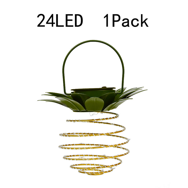 Spiral Hanging Solar LED Lantern With Lotus Canopy And Carrying Handle Stornfield