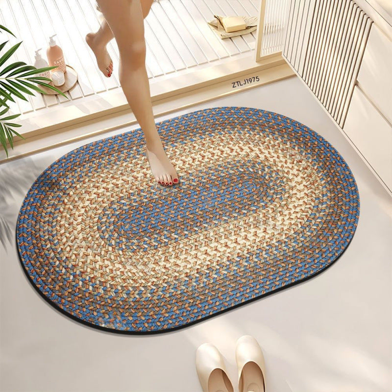 Braided Oval Area Rug