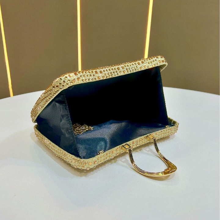 Rhinestone-Studded Formal Clutch